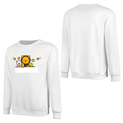 Front Patterned Long Sleeve TopWrinkle-Free Promotional