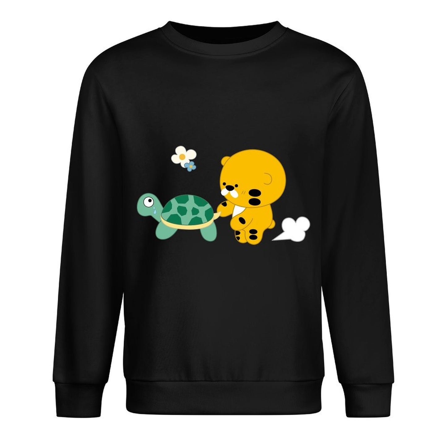 Front Patterned Long Sleeve TopWrinkle-Free High-Quality