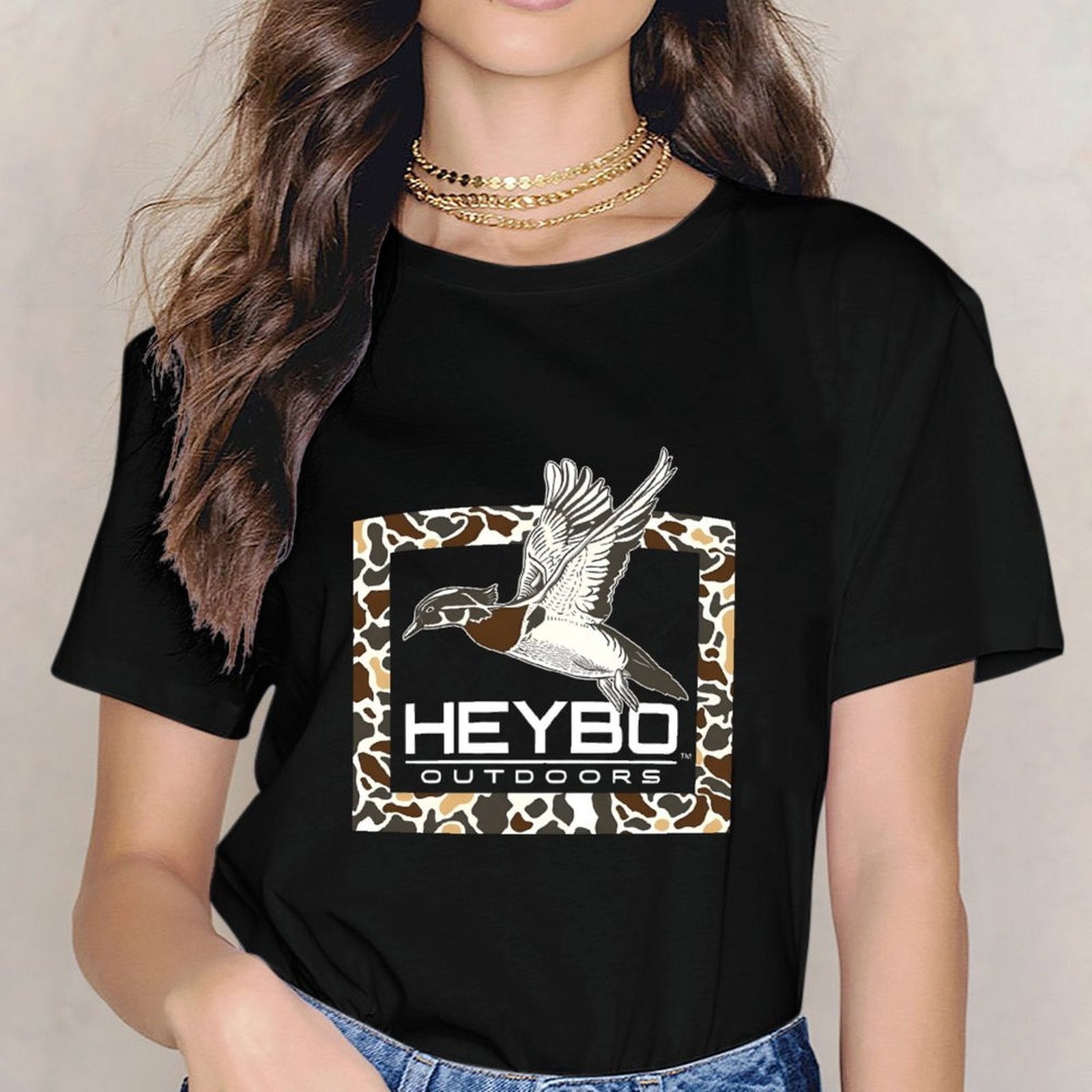 Inkmay Casual Cotton T-shirt Brown And White Animal Print Unisex T-shirtAllDay Long Lasting T-Shirt