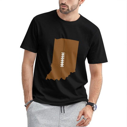 Inkmay Casual  Cotton T-shirt Football Design With White Laces Unisex T-shirtSoftLine Neat T-Shirt