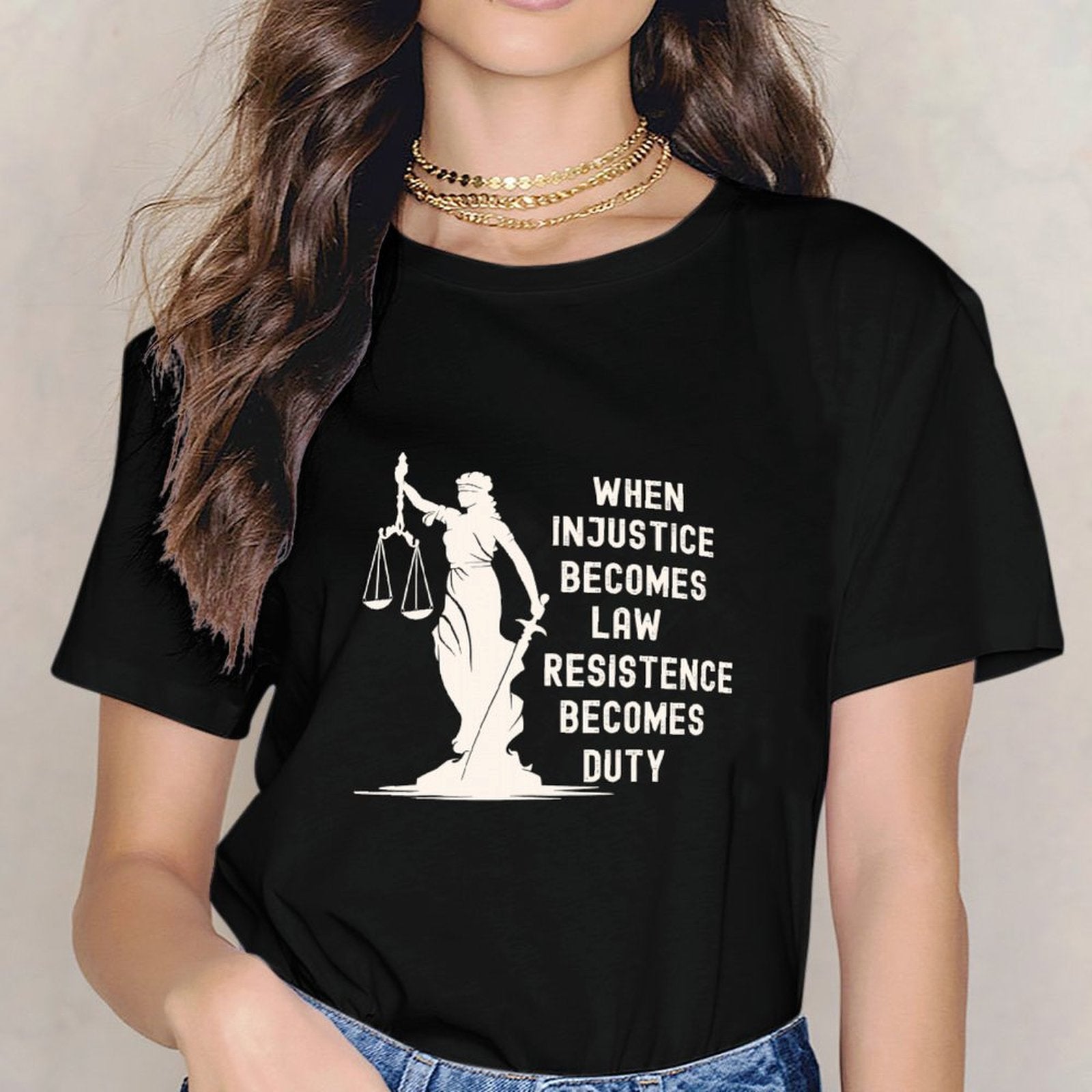 Inkmay Casual Cotton T-shirt Unisex T-shirtRelaxed Fit Durable T-Shirt