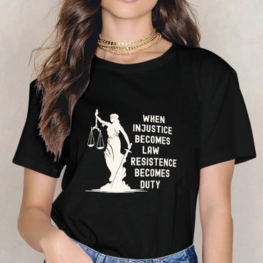 Inkmay Casual Cotton T-shirt Unisex T-shirtRelaxed Fit Durable T-Shirt