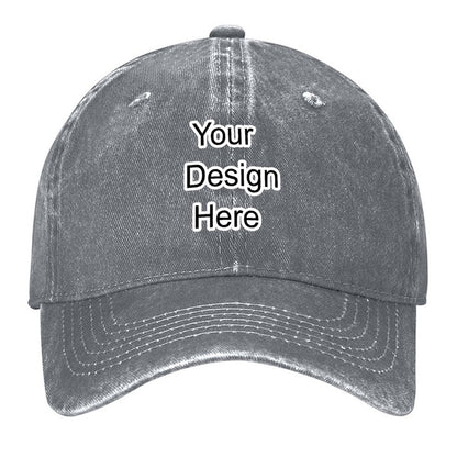 Custom washed grey cowboy hat