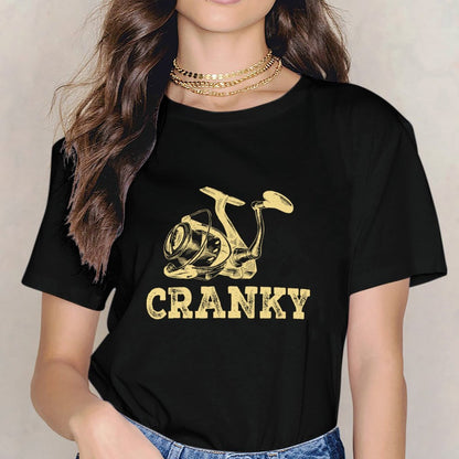 Inkmay Casual  Cotton T-shirt Simple Geometric Design On Yellow Background Unisex T-shirtModernFit V-Neck T-Shirt