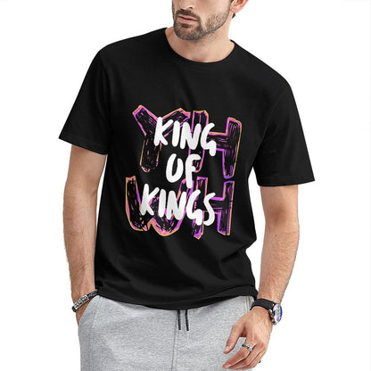 Inkmay Casual Cotton T-shirt King Of Kings Pattern Print Art Unisex T-shirtModernFit Men¡¯s / Women¡¯s / Youth T-Shirt