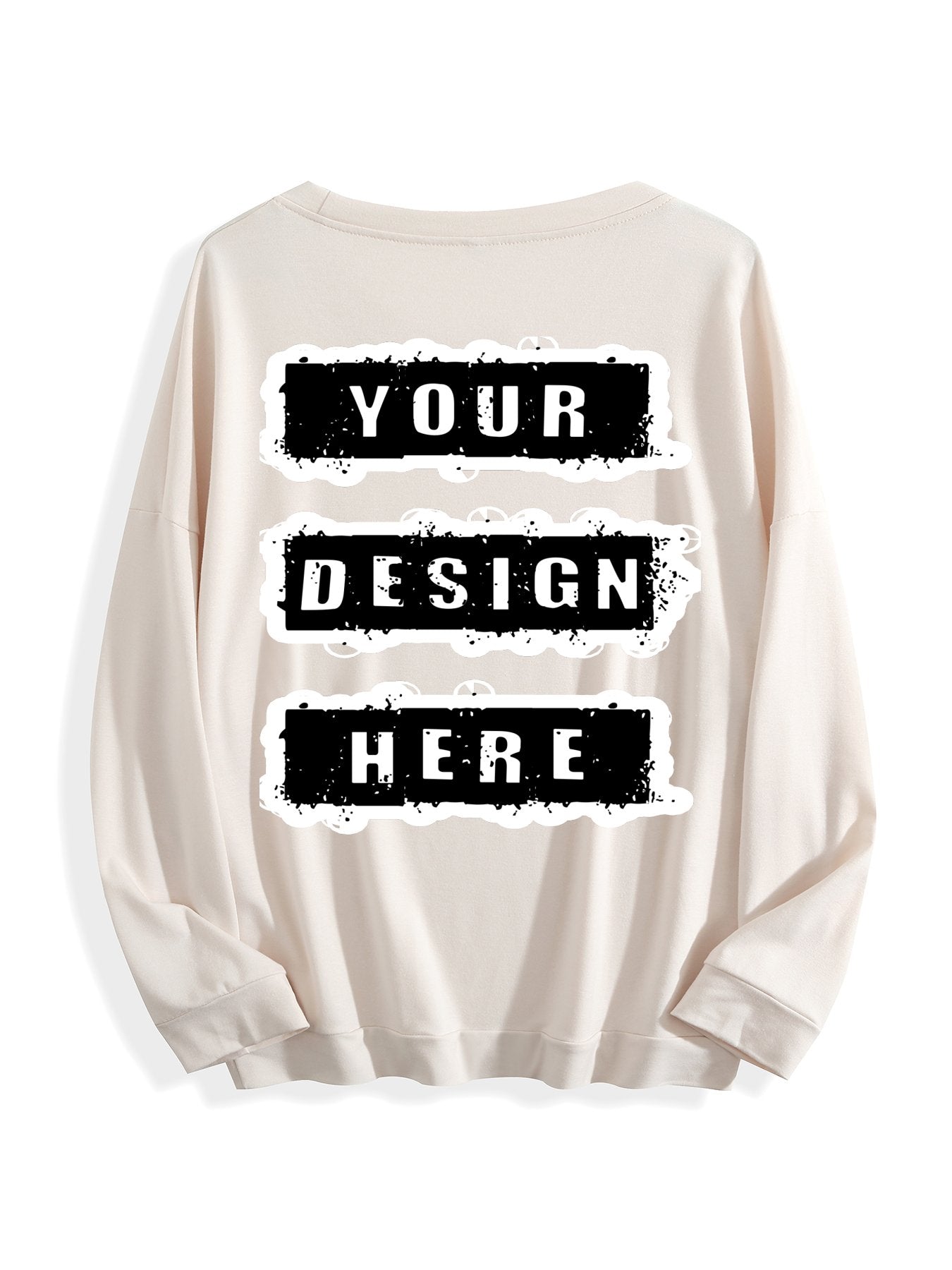 240g Crew Neck Sweatshirt - Medium Apricot-back