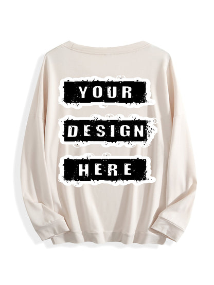 240g Crew Neck Sweatshirt - Medium Apricot-back