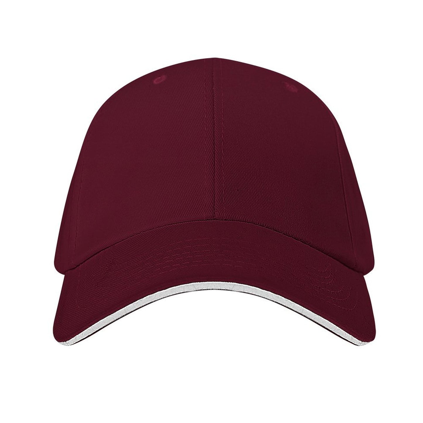 Custom dark red sandwich baseball cap