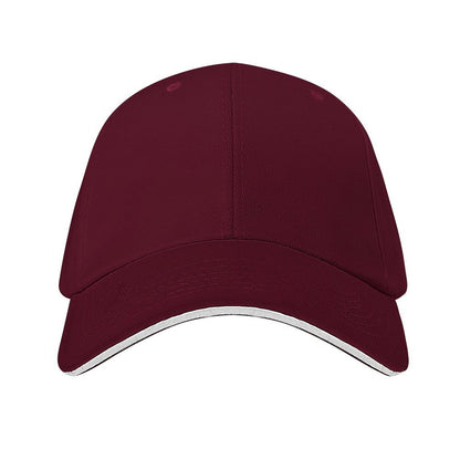 Custom dark red sandwich baseball cap