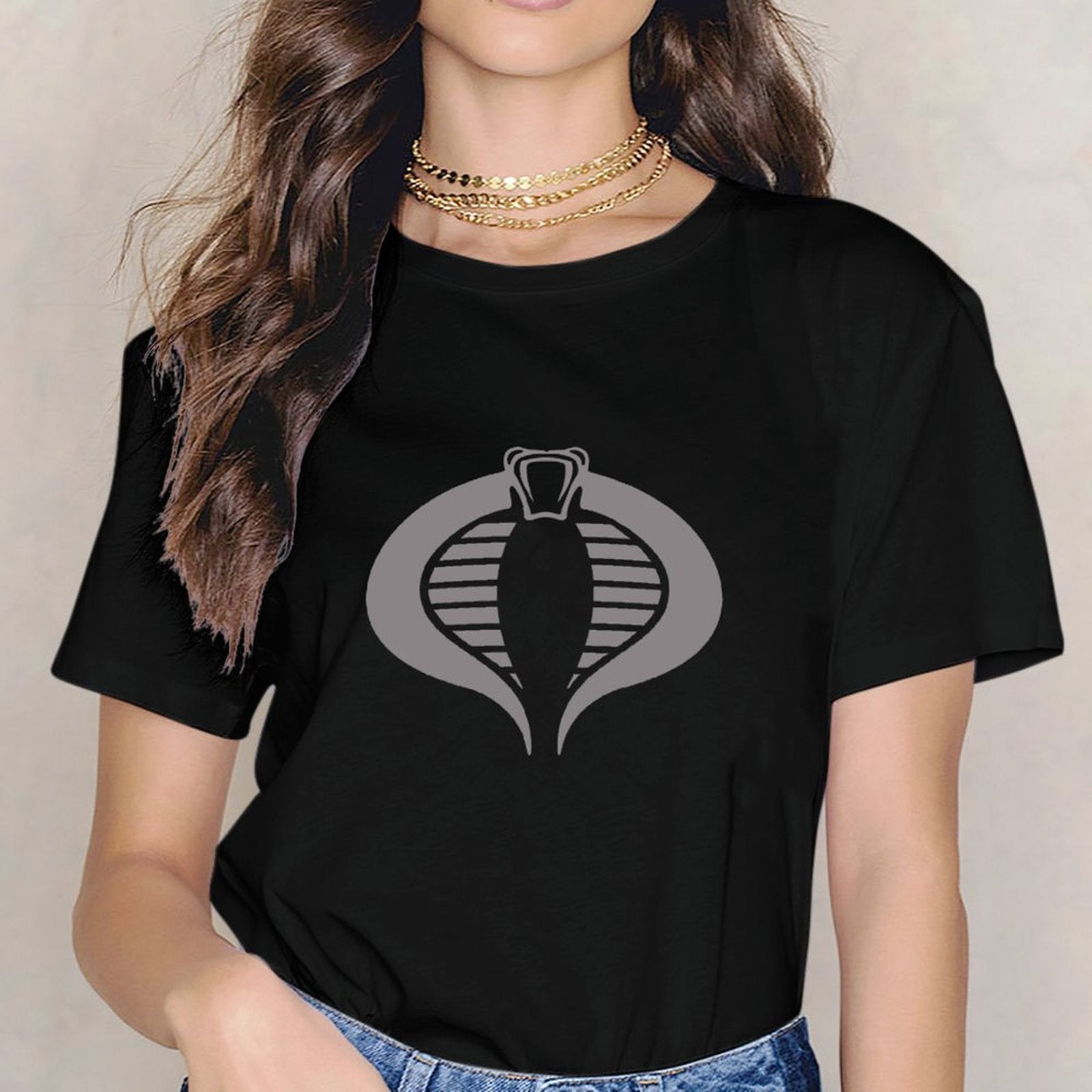 Inkmay Casual Cotton T-shirt Solid Gray Background With White Squares Unisex T-shirtReliable LifestyleLine T-Shirt