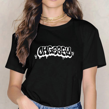 Inkmay Casual Cotton T-shirt Abstract Floral Design With Soft Colors Unisex T-shirtCoreLine Comfort T-Shirt
