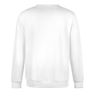White Printing Long Sleeve Sweatshirt Design- Back Design