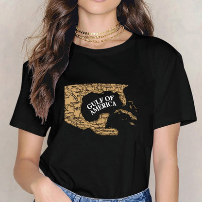 Inkmay Casual Cotton T-shirt Map Of Central America And Unisex T-shirtSlim Fit TrueStyle T-Shirt