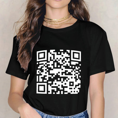 Inkmay Casual Cotton T-shirt Abstract Geometric Design With Light Colors Unisex T-shirtEco-Conscious ComfortLine T-Shirt