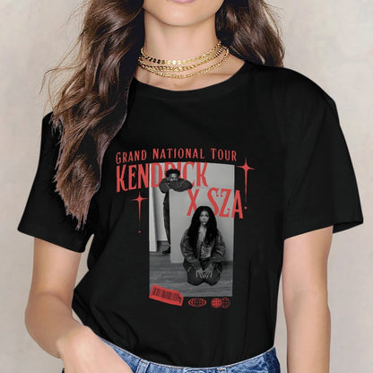 Inkmay Casual Cotton T-shirt Drick X Sza Collaboration Poster Art Unisex T-shirt