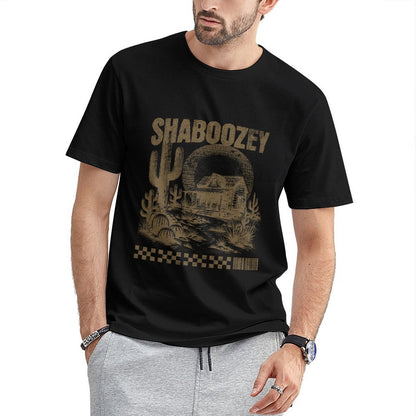 Inkmay Casual Cotton T-shirt Solid Brown Background No Pattern Prints Unisex T-shirtBasicSeries 100% Cotton T-Shirt