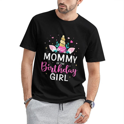 inkmay-casual-cotton-t-shirt-unicorn-head-with-pink-and-gold-unisex-t-shirt