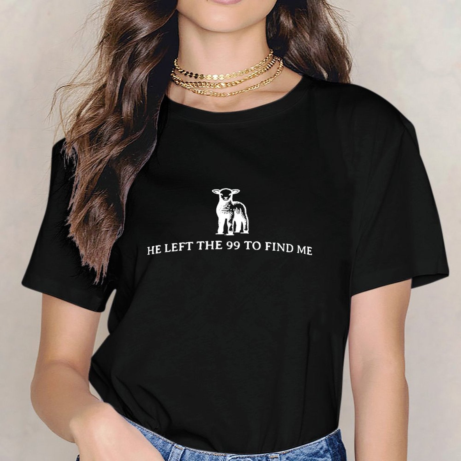 Inkmay Casual Cotton T-shirt Abstract Cat Pattern On White Background Unisex T-shirtTrueFit Lifestyle T-Shirt