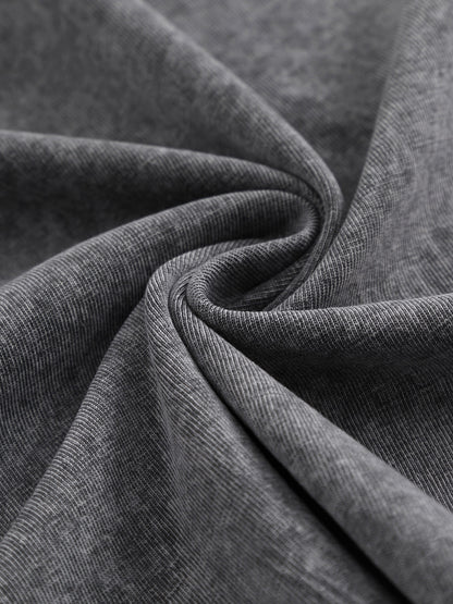 230gsm Printed 100% Cotton Pre-washed T-Shirt, Front Print in Dark Gray