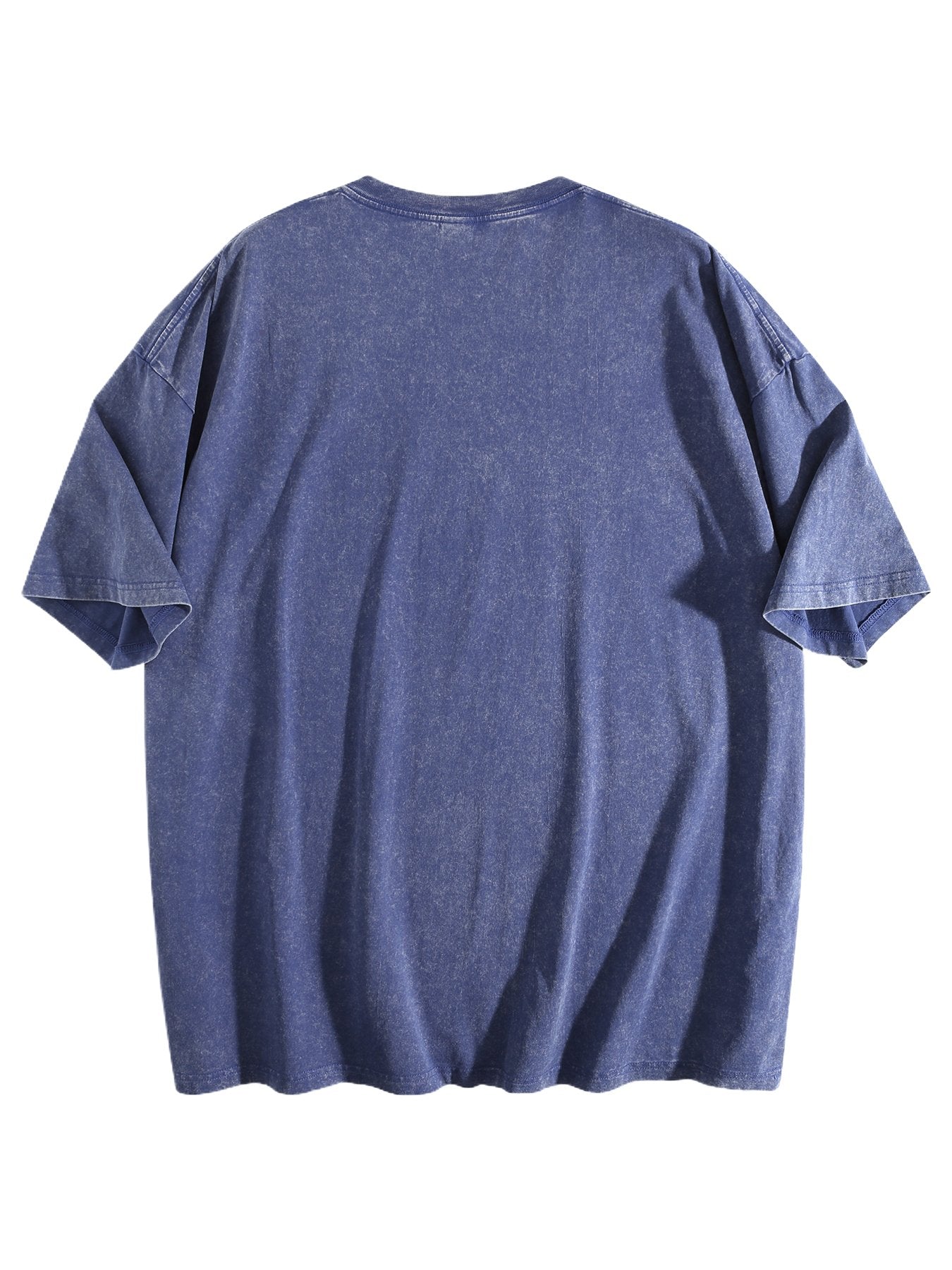 230gsm Heat Transfer Canvas Cotton Pre-washed T-shirt, Front Panel Print, Ice Blue