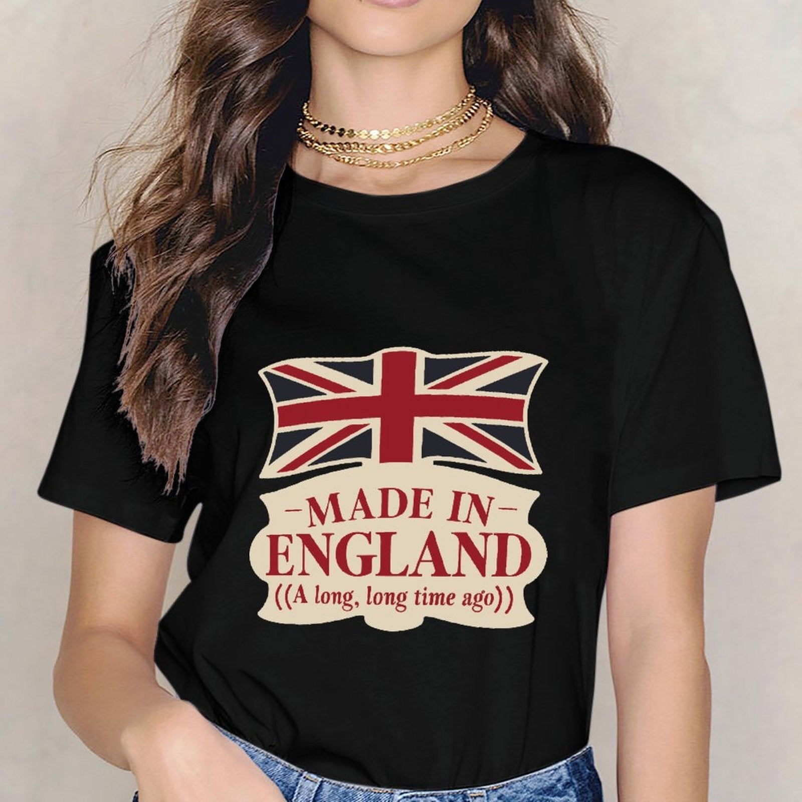 Inkmay Casual Cotton T-shirt Made In England A Long Time Ago Unisex T-shirt Premium T-Shirt