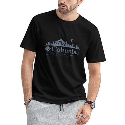 Inkmay Casual Cotton T-shirt Columbia Product Of The Pacific Northwest Unisex T-shirtPrinting EverydayFit T-Shirt