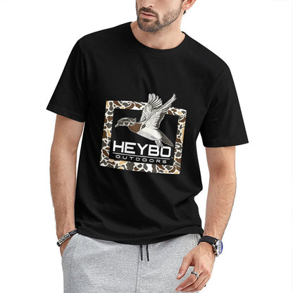 Inkmay Casual Cotton T-shirt Brown And White Animal Print Unisex T-shirtAllDay Long Lasting T-Shirt