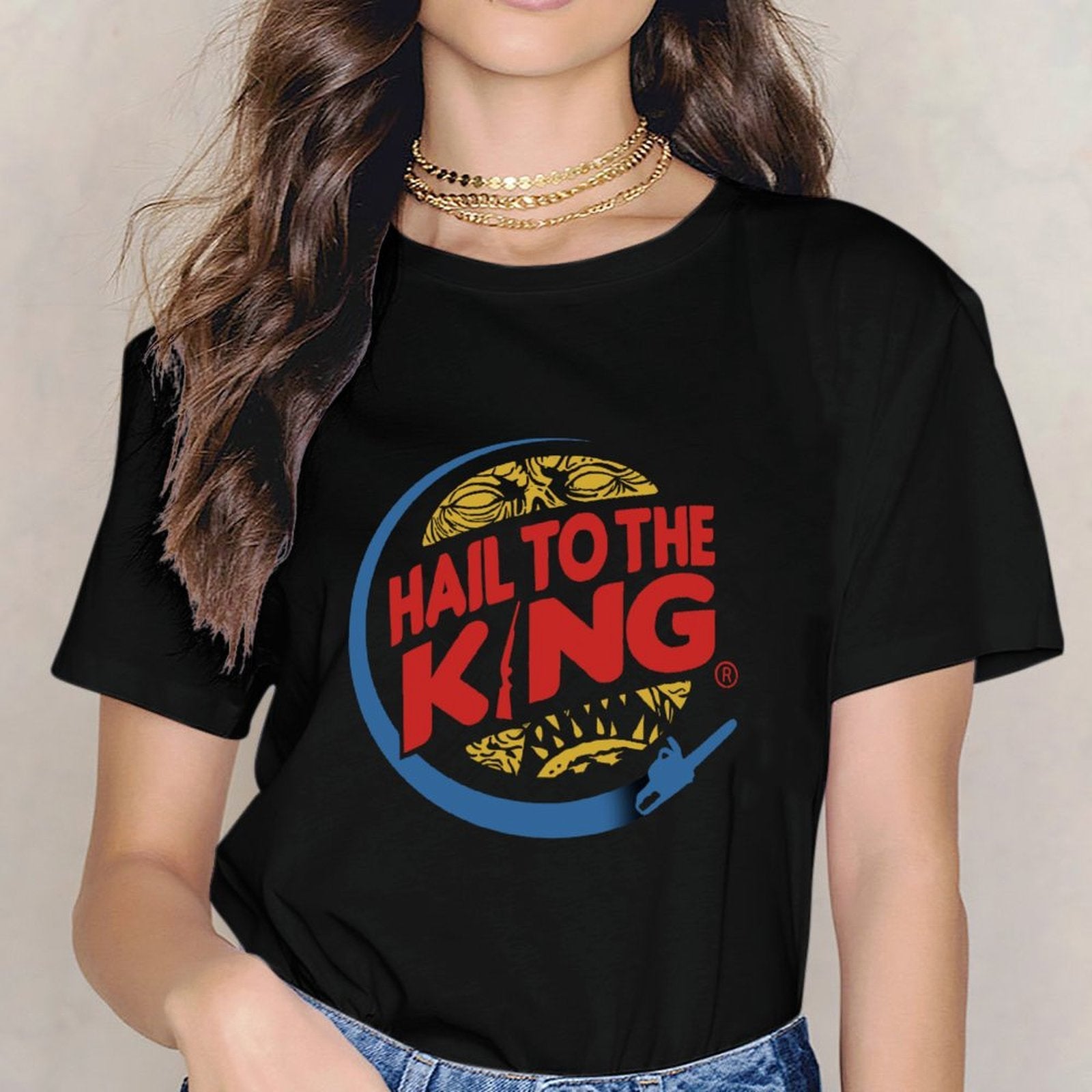 Inkmay Casual Cotton T-shirt Abstract Art With Bold Colors Unisex T-shirtReliable Basic T-Shirt