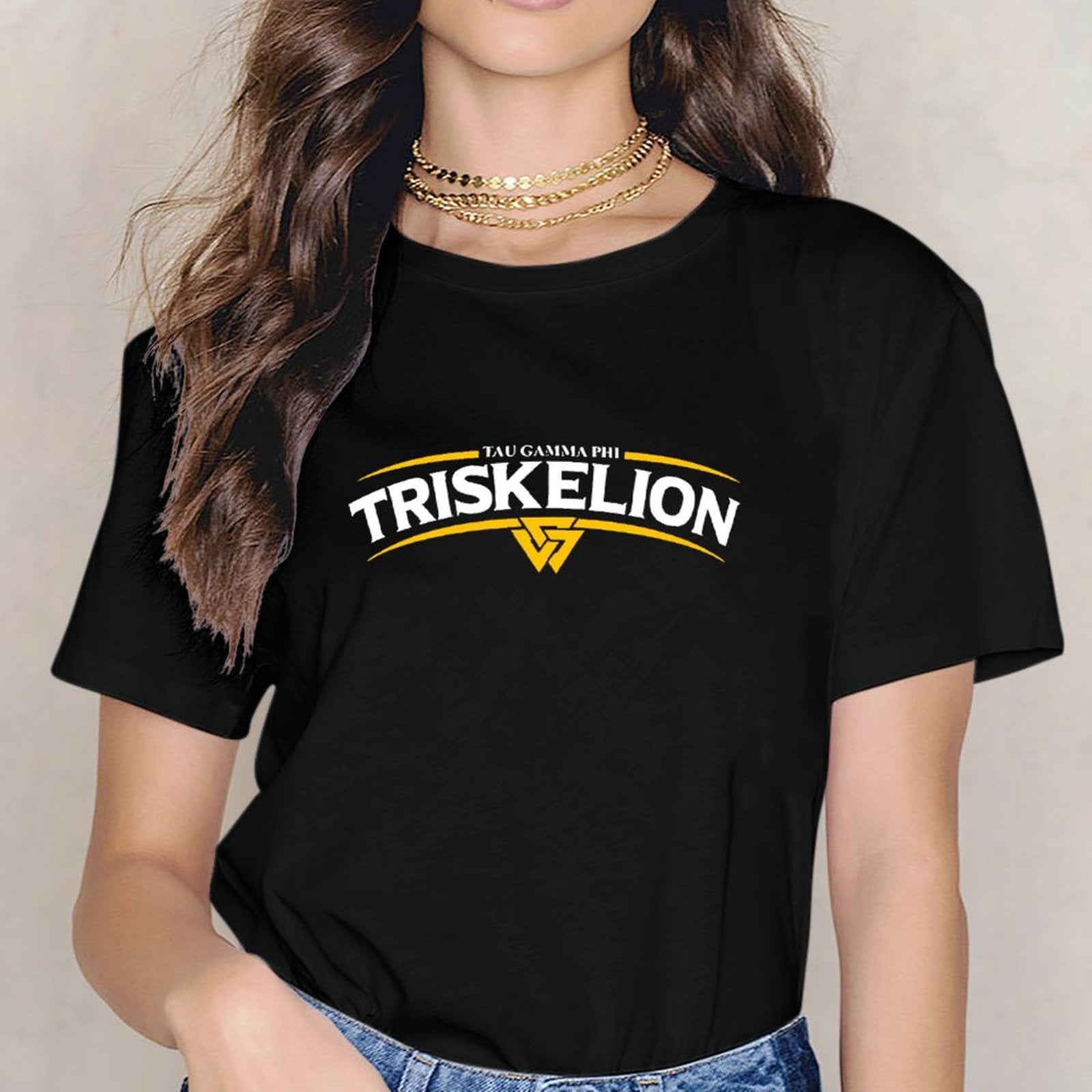 Inkmay Casual Cotton T-shirt Abstract Yellow Waves On White Background Unisex T-shirtCityStyle EverydaySeries T-Shirt
