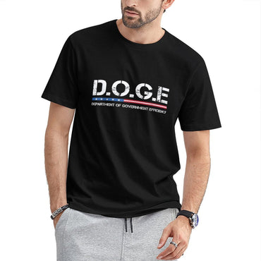 Inkmay Casual Cotton T-shirt Department Of Government Efficiency Logo Design Unisex T-shirtNeutral Series T-Shirt