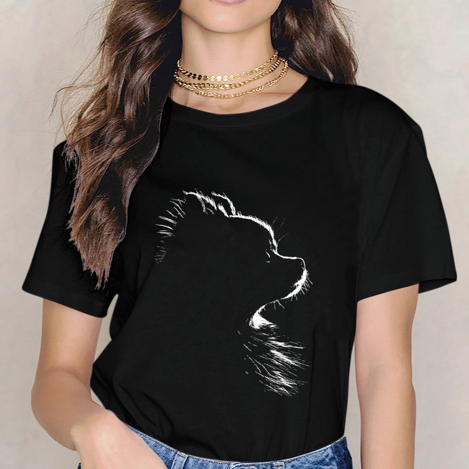 Inkmay Casual Cotton T-shirt Unisex T-shirtHeavyweight AllSeason T-Shirt