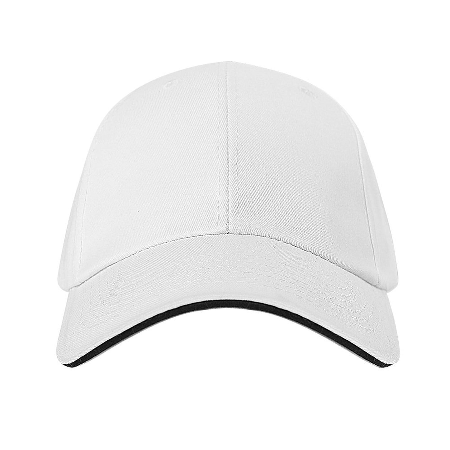 Custom white sandwich baseball cap
