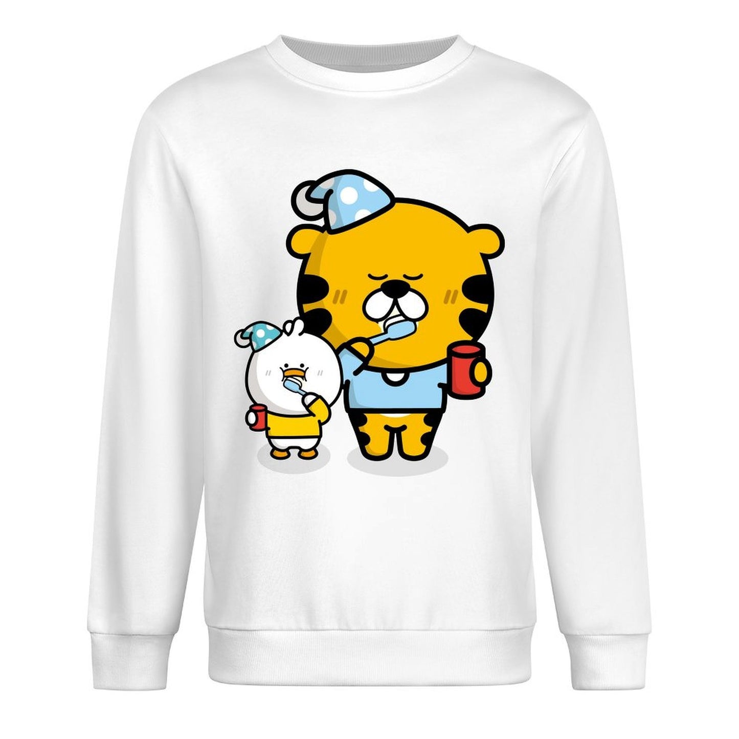 Front Patterned Long Sleeve TopSolid EverydayWear