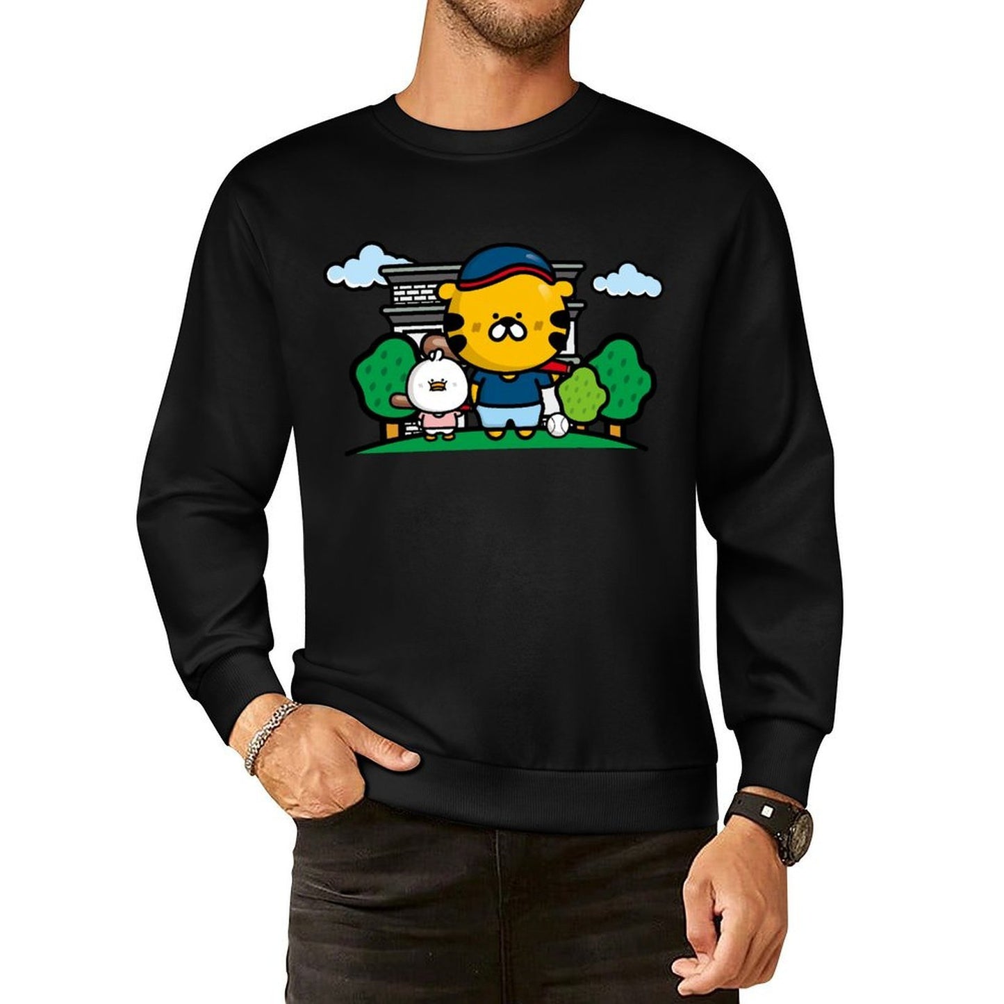 IPBR 250g Crew Neck Long Sleeve Sweatshirt Front GraphicCrew Neck Long Sleeve Sweatshirt4001143