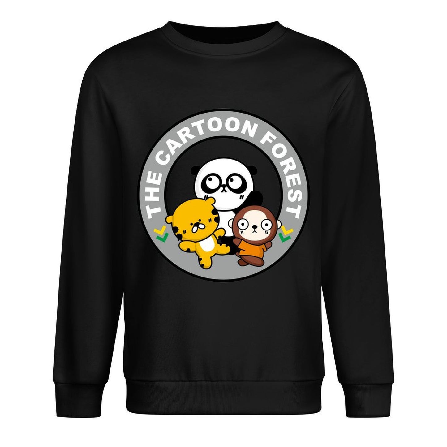 Front Patterned Long Sleeve TopMidweight Batch-Printed