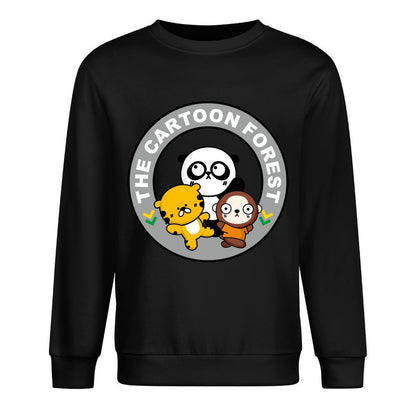 Front Patterned Long Sleeve TopMidweight Batch-Printed