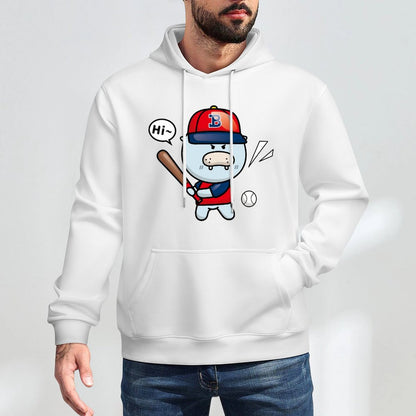 Oversized Neutral Front Graphic Hoodies