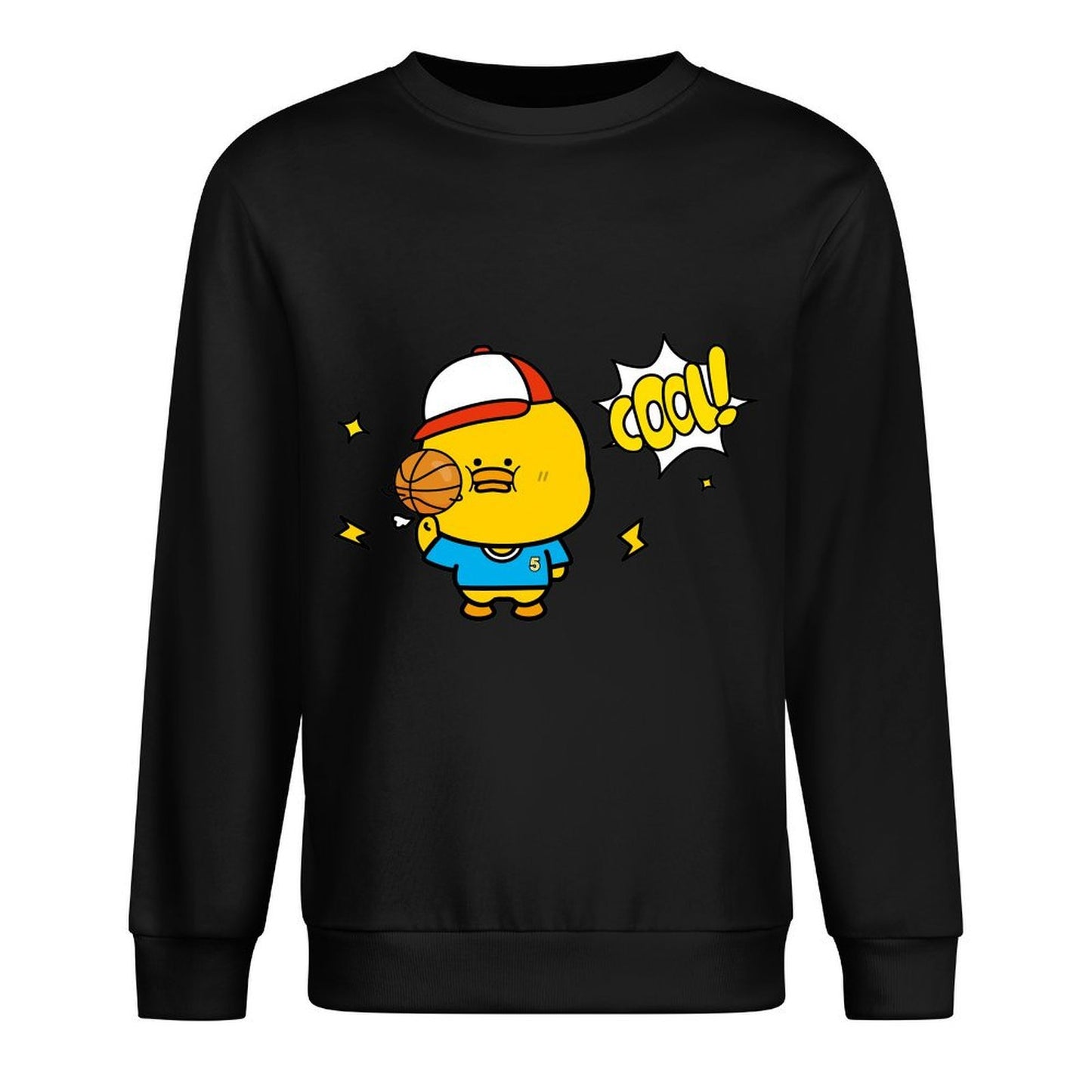 Front Patterned Long Sleeve TopClassicLine Smooth Feel