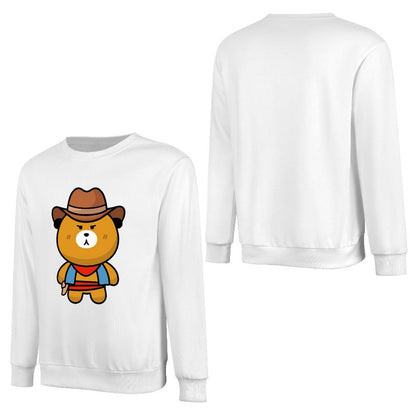 Front Patterned Long Sleeve TopClassic Fit EverydayComfort