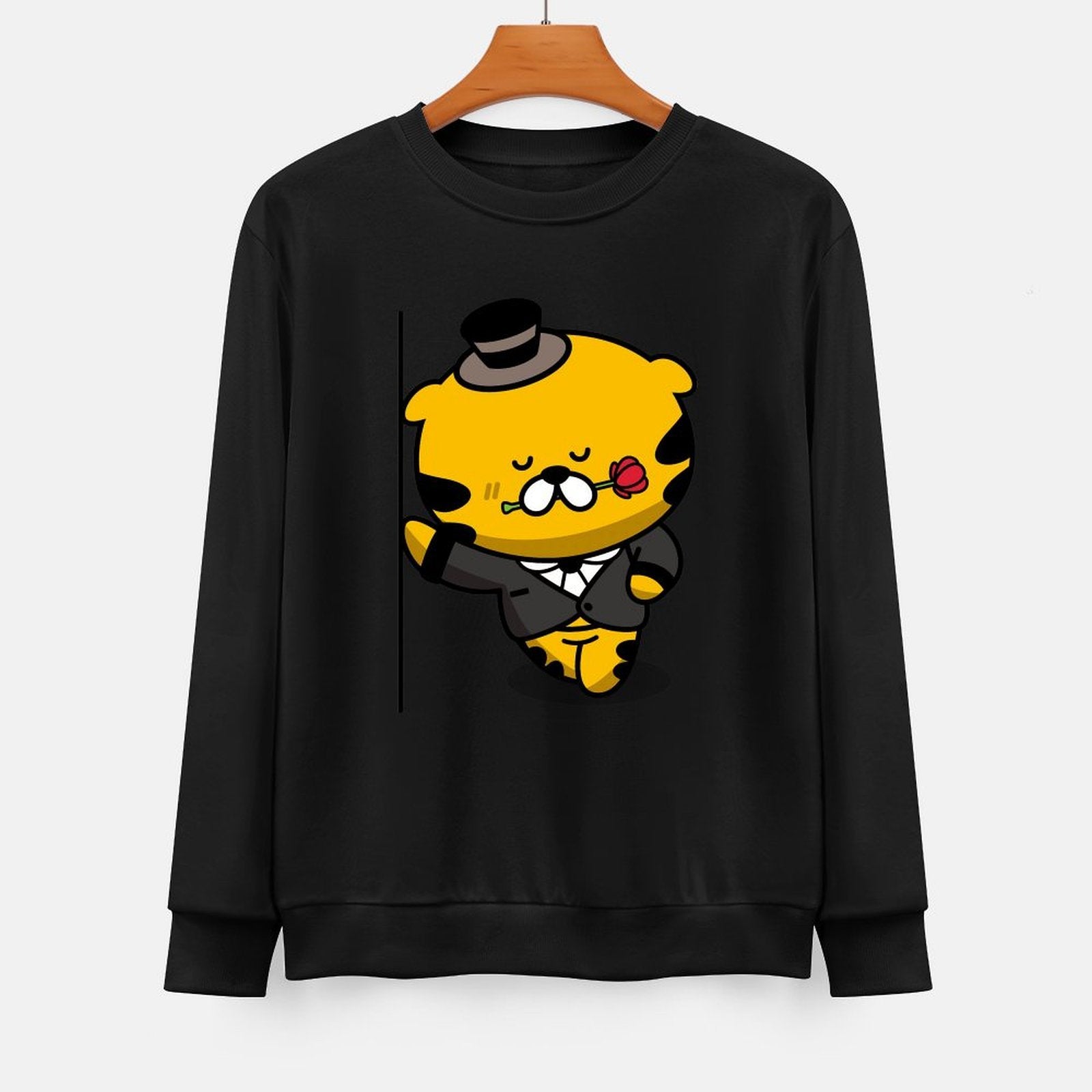  Front Patterned Long Sleeve TopDailyFit StreetStyle