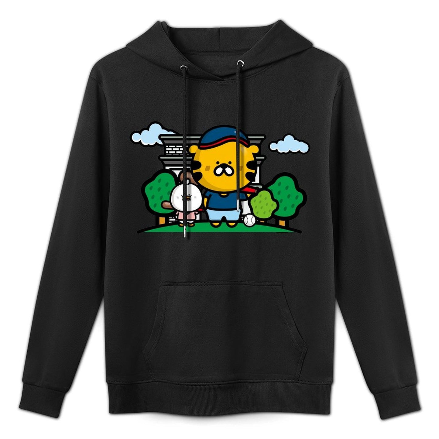 Slim Fit Clean Front Graphic Hoodies