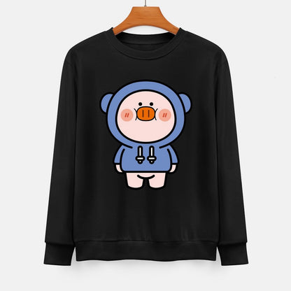  Front Patterned Long Sleeve TopMinimalist High-Quality