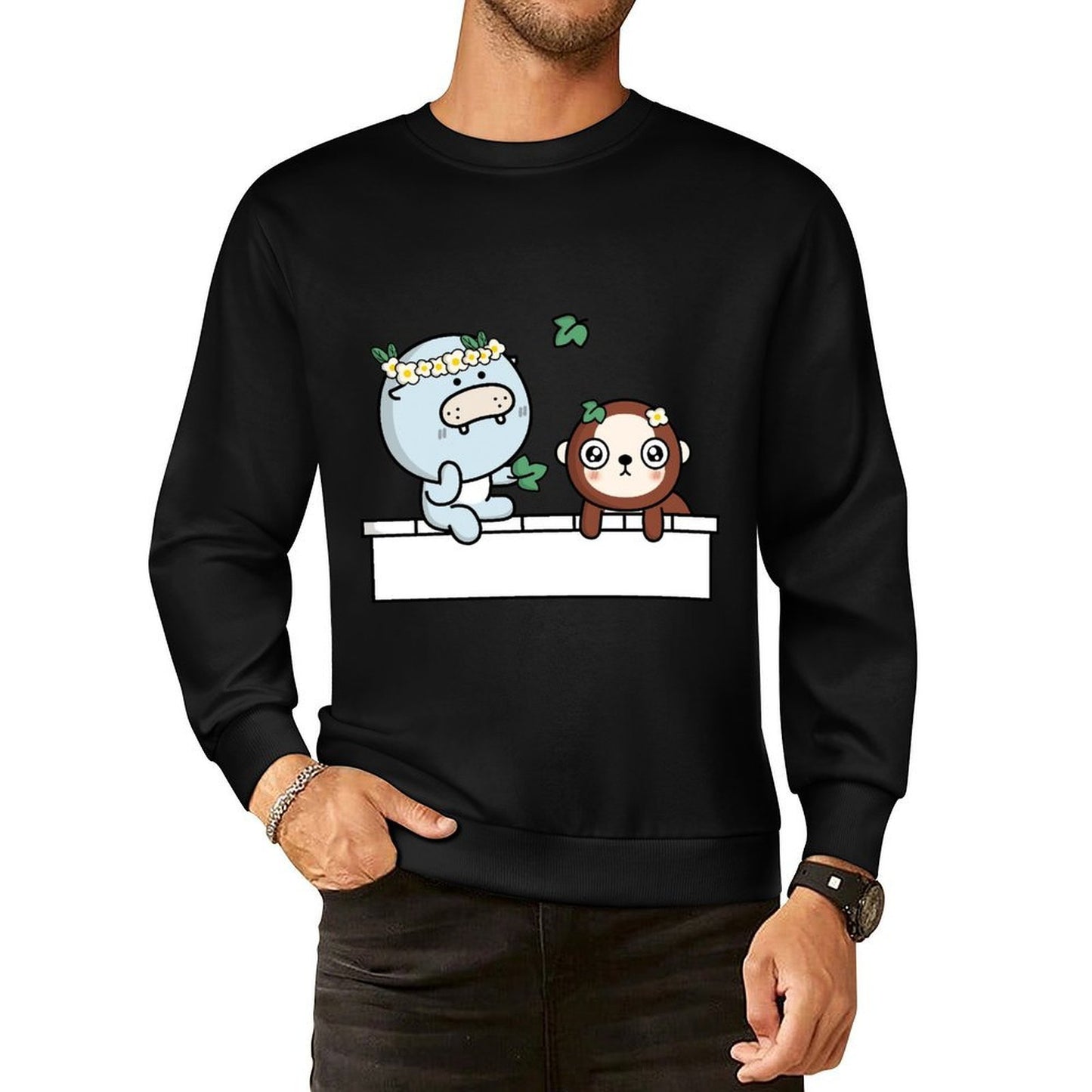 Front Patterned Long Sleeve TopLifestyle Men¡¯s / Women¡¯s / Youth