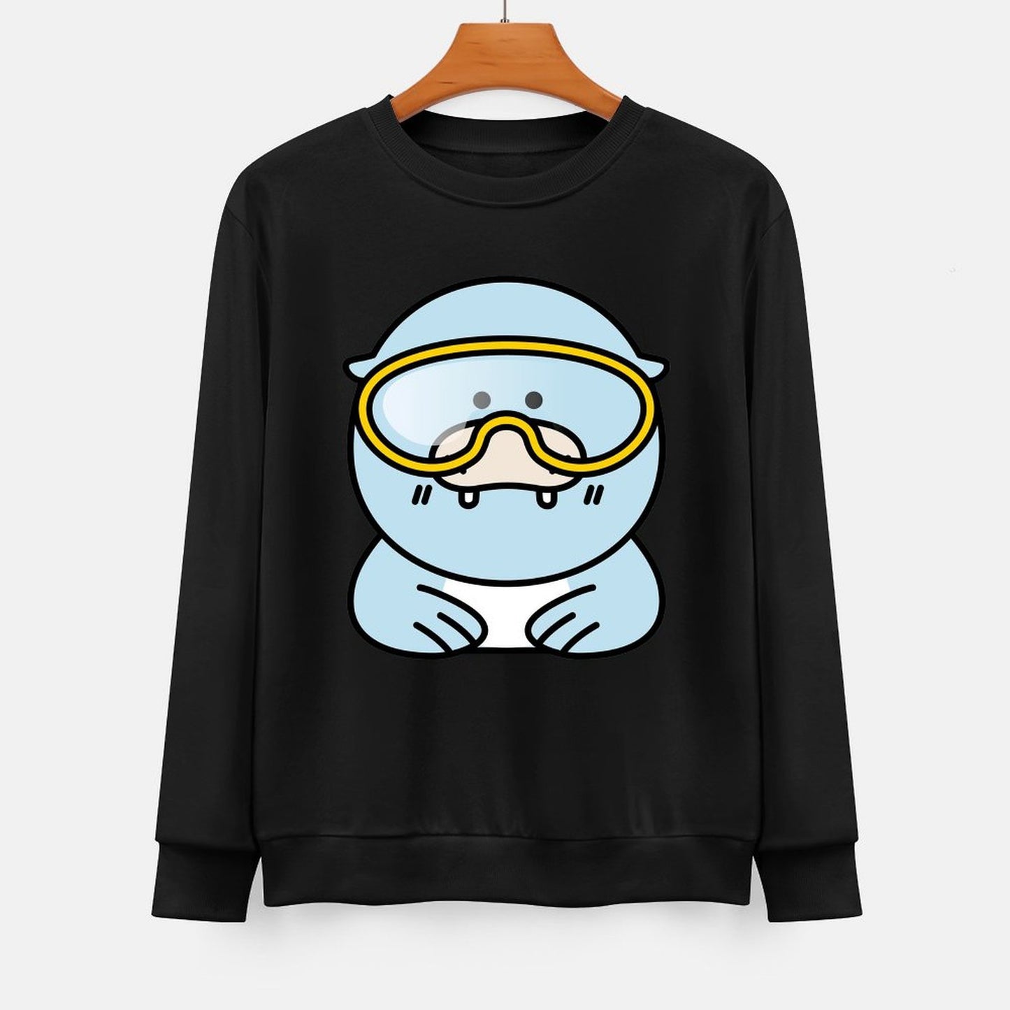 Front Patterned Long Sleeve TopSmoothWear Casual