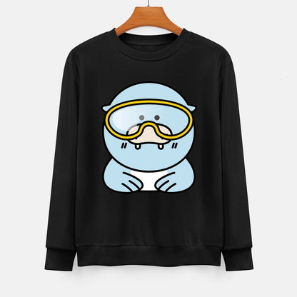 Front Patterned Long Sleeve TopSmoothWear Casual