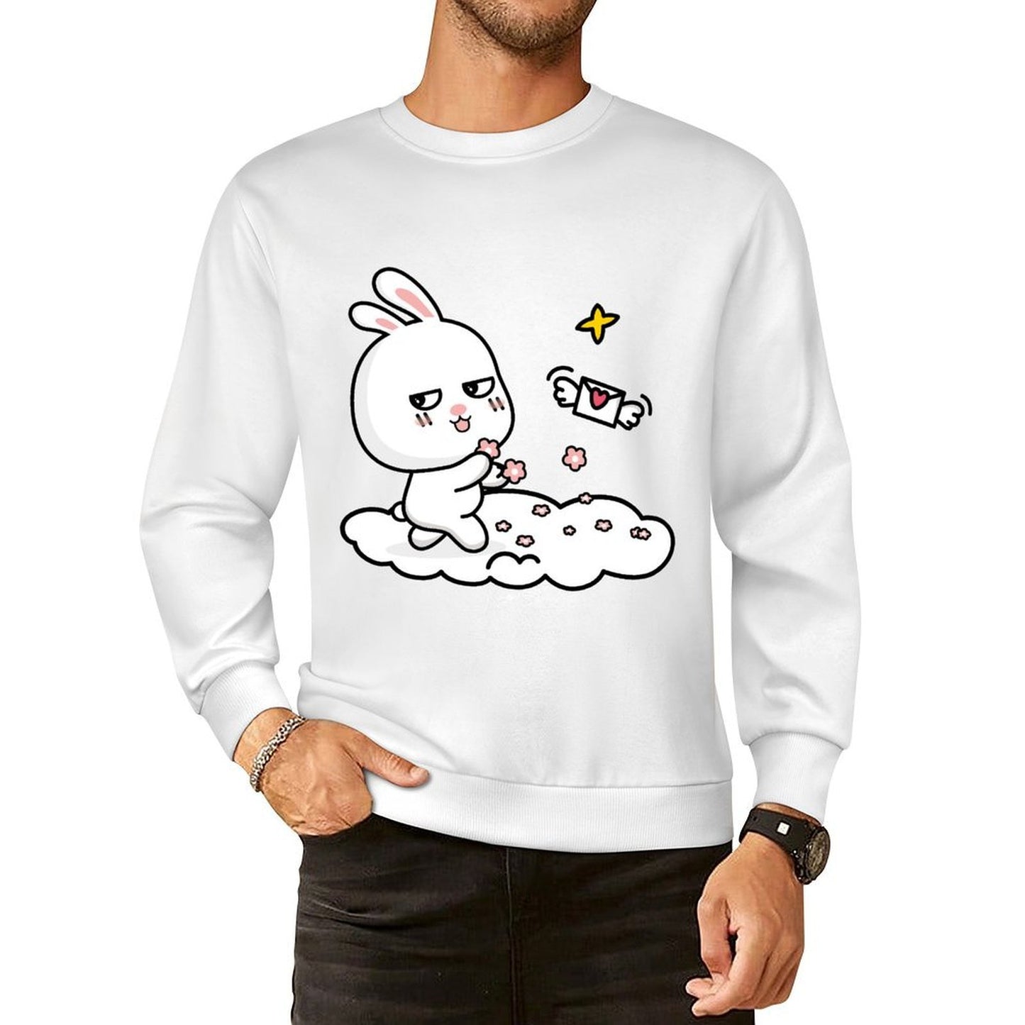 Front Patterned Long Sleeve TopSmooth EverydayTee