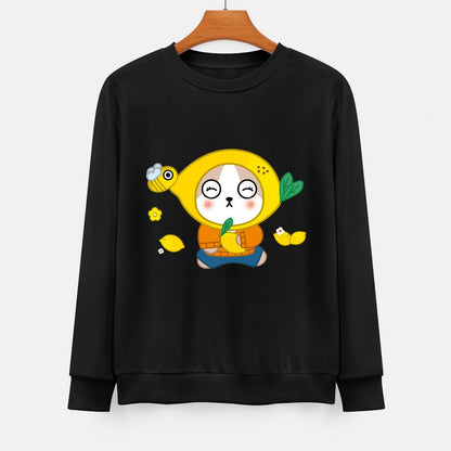  Front Patterned Long Sleeve TopBasic Print-Ready