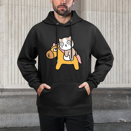 Solid Indoor Front Graphic Hoodies