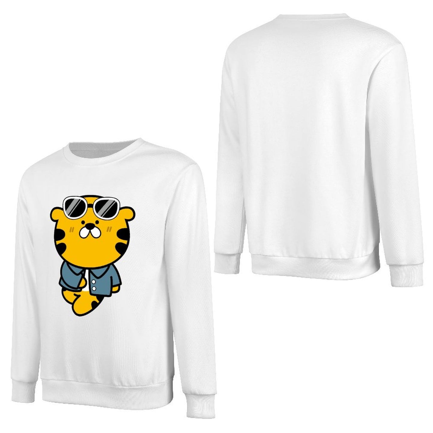 Front Patterned Long Sleeve TopComfort Outdoor