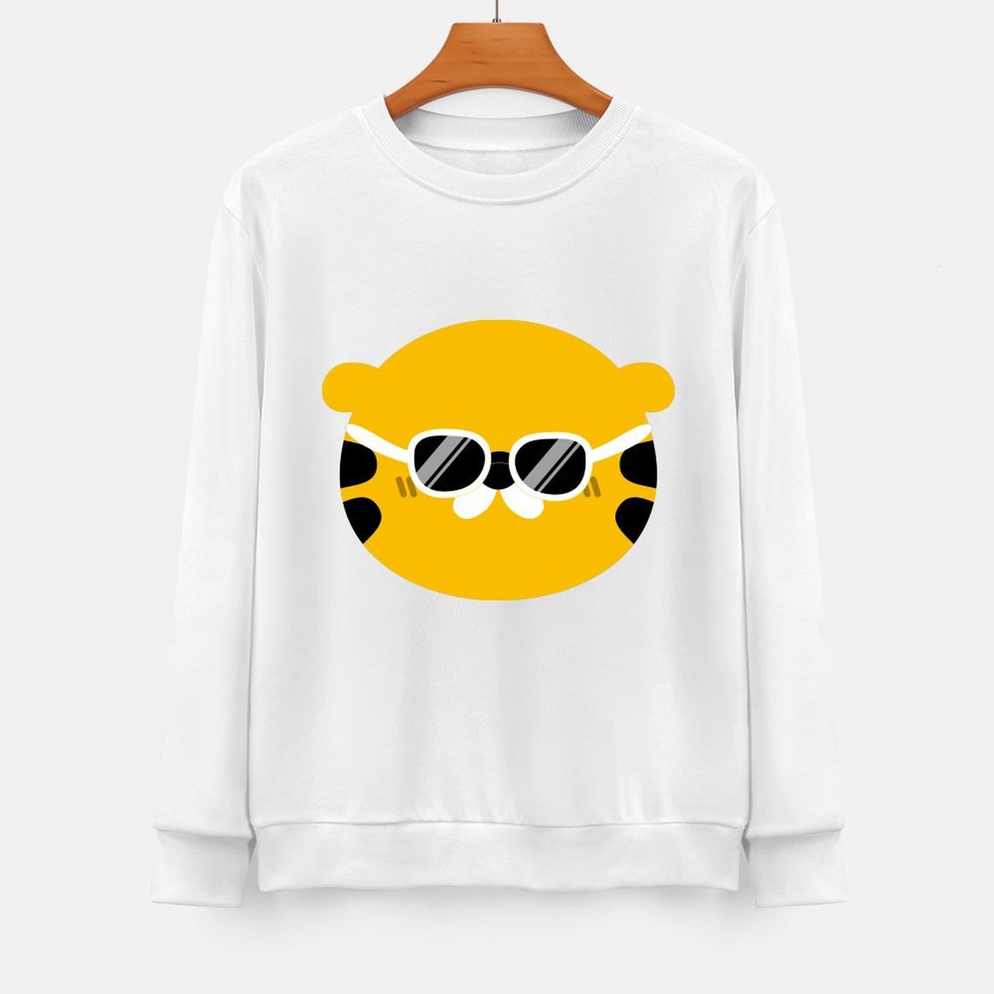 Front Patterned Long Sleeve TopWrinkle-Free Refined